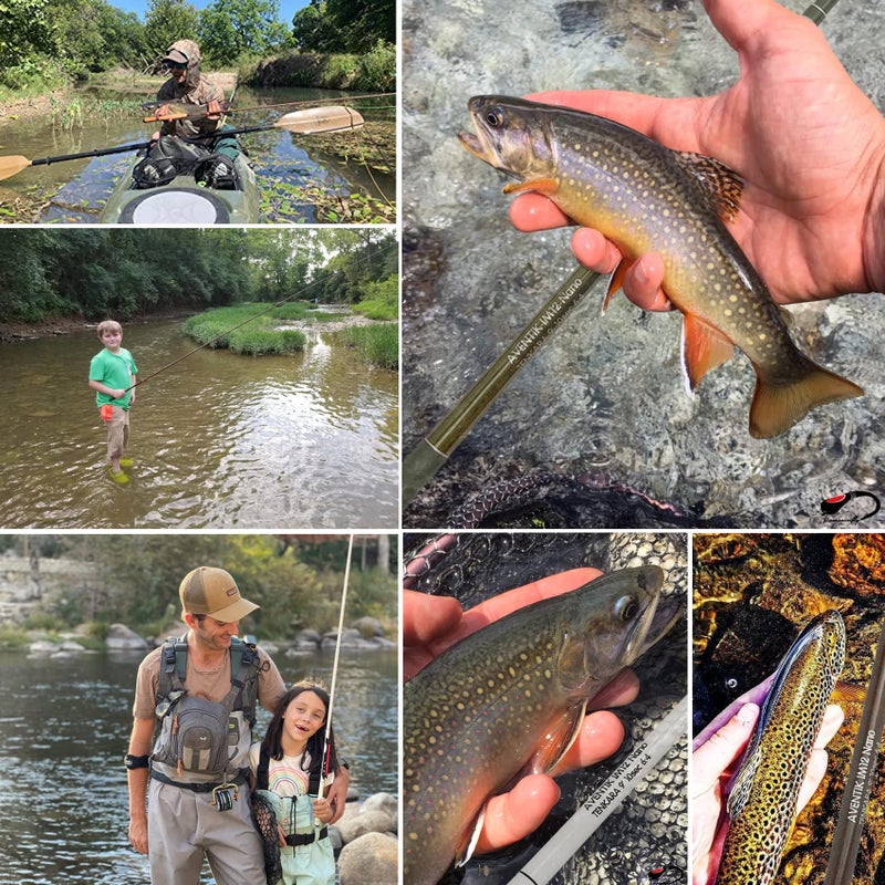 Aventik Z Tenkara Rods Pro IM12 Nano 6:4 Action 5 Most Used Sizes All Water Conditions Quality Carbon Tube Packing, Extra Spare Sections Included, Tenkara Fly Rods&Combo (10'8'' 9sec(Standard)) - Image 5